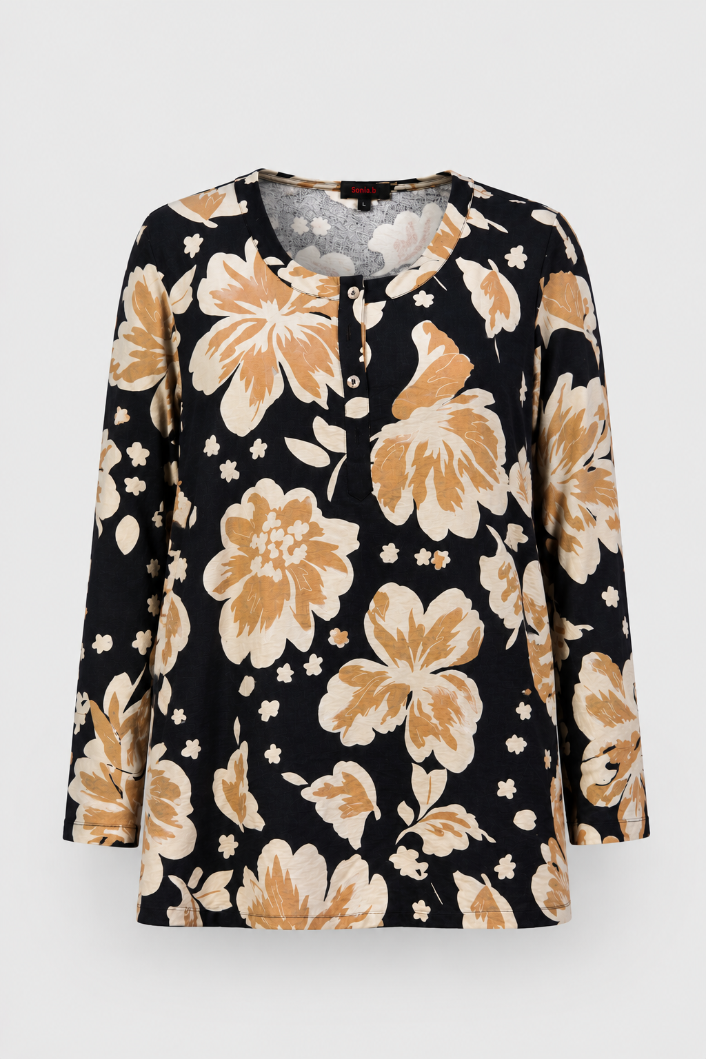 Camisola Sophia estampada negra