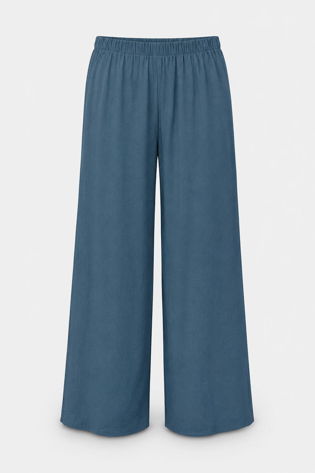 Pantalón fluido liso gris
