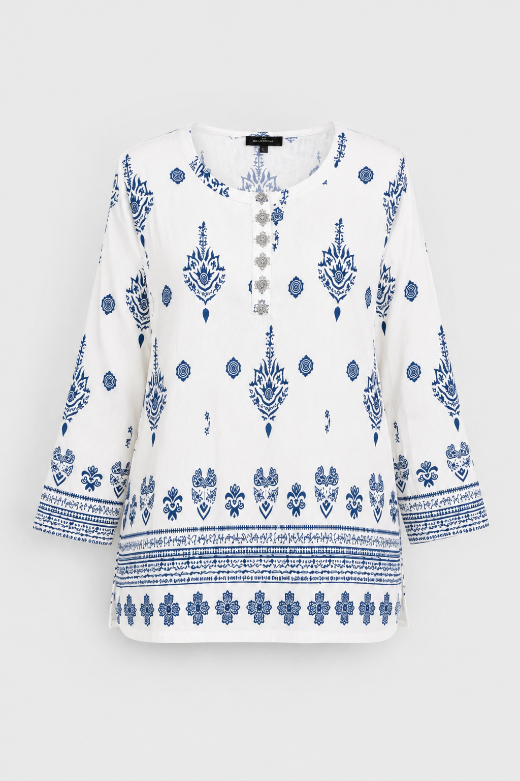 Camisola Gypsy Blanca azul