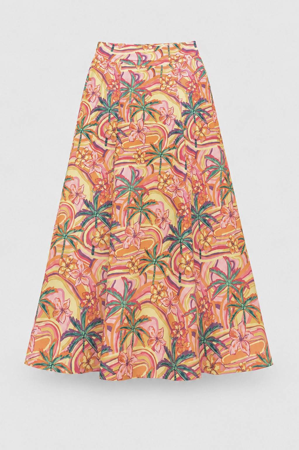 Falda Málaga tropical