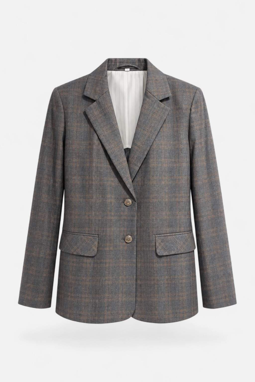 Chaqueta Bristol con forro cuadros gris